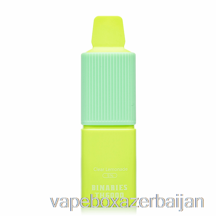 Vape Box Azerbaijan Horizon Binaries TH6000 Disposable Clear Lemonade